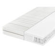 TASCHENFEDERKERNMATRATZE 120/200 cm Höhe ca. 18 cm  - Weiß, Basics, Textil (120/200cm) - Sleeptex