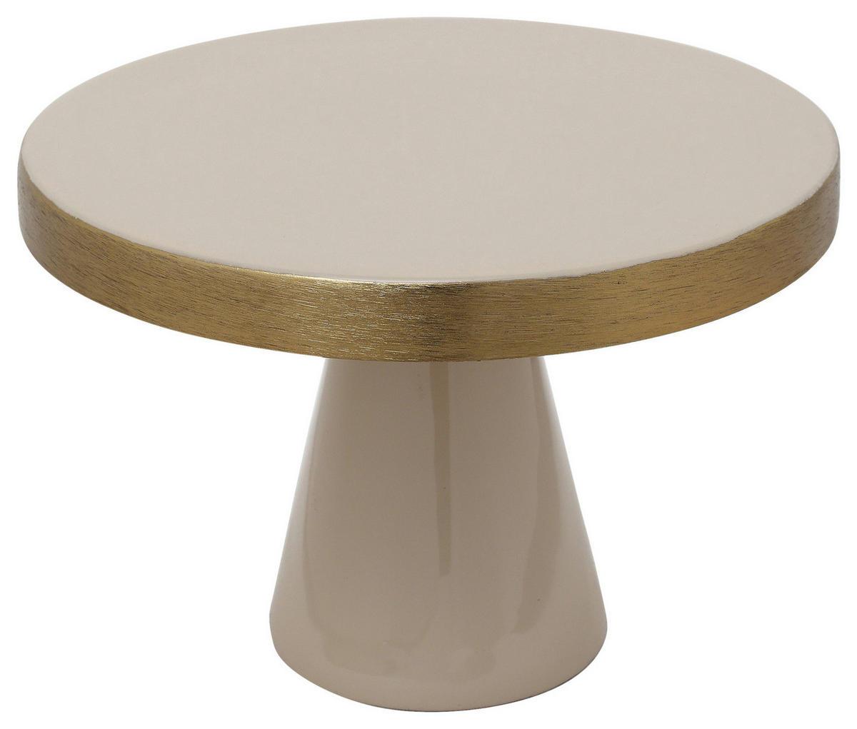 TORTENPLATTE - Beige/Goldfarben, Trend, Metall (30/14cm) - Kayoom