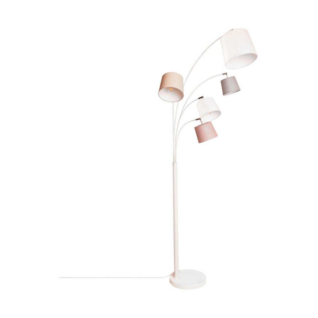 By-Rydens STOJACIA LAMPA, 200 cm - biela, svetlosivá, béžová