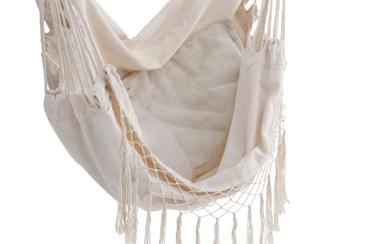 HÄNGFÅTÖLJ   100/120/50 cm  - vit, Modern, textil (100/120/50cm) - Gardenson