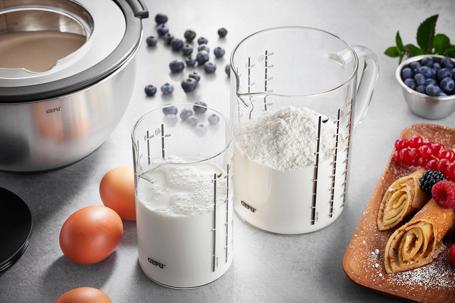 MESSBECHERSET - Transparent, Basics, Glas (11,5/16/15cm) - Gefu