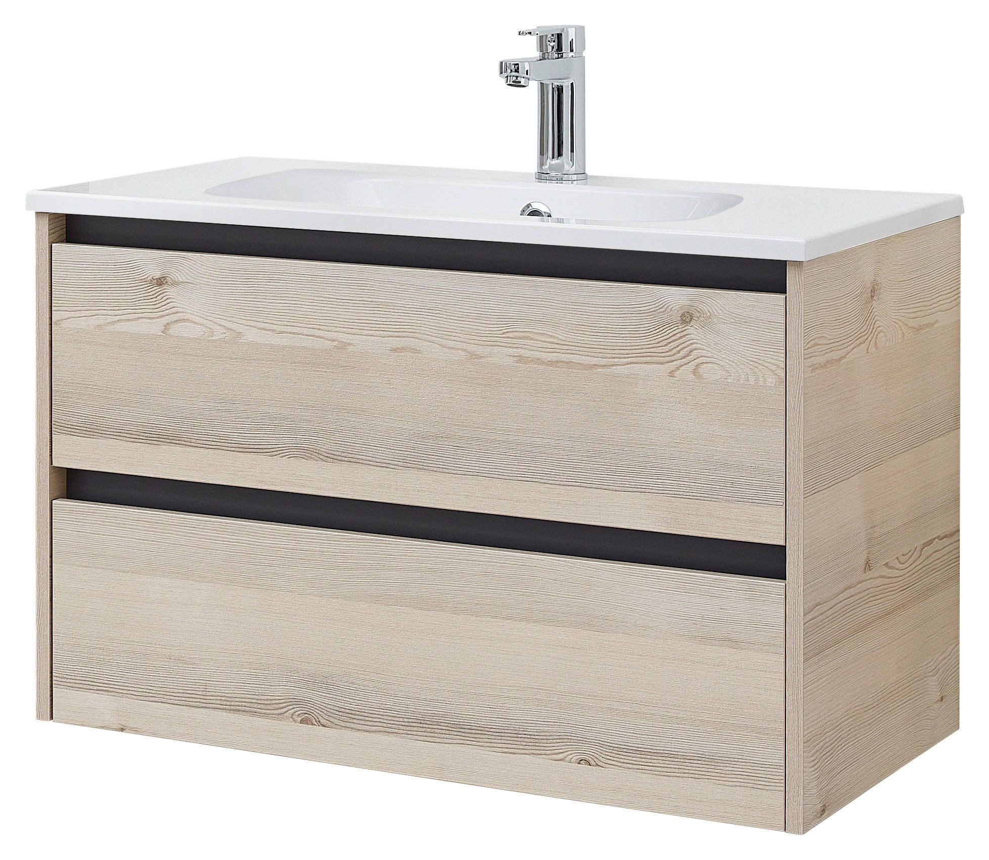 WASCHBECKENUNTERSCHRANK 80/51,3/45,5 cm  - Pinienfarben, KONVENTIONELL, Holzwerkstoff (80/51,3/45,5cm) - Xora