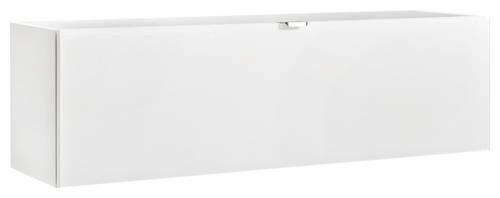 HÄNGEELEMENT in Weiss   - Weiss/Edelstahlfarben, Design, Glas/Holzwerkstoff (109,7/32/29cm) - Hom`in