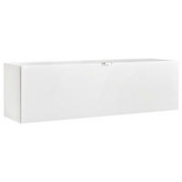 HÄNGEELEMENT in Weiss   - Weiss/Edelstahlfarben, Design, Glas/Holzwerkstoff (109,7/32/29cm) - Hom`in