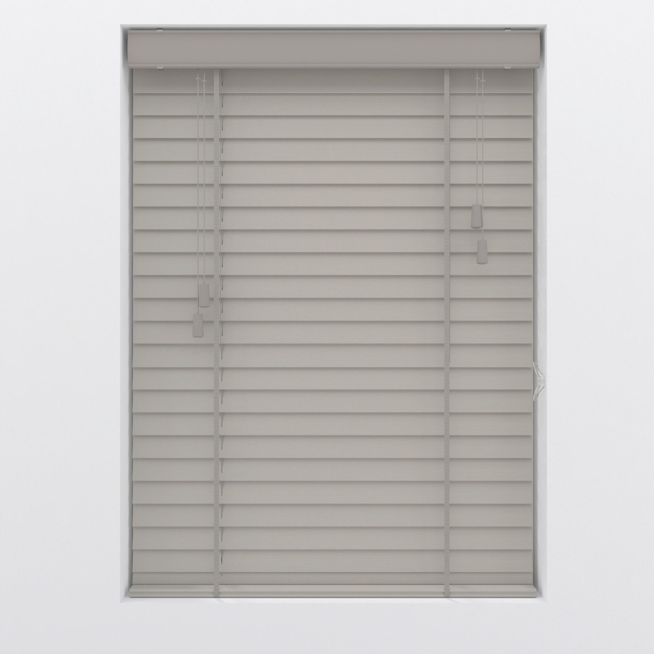 JALOUSIE  halbtransparent  100/130 cm    - Grau, Natur, Holz (100/130cm)