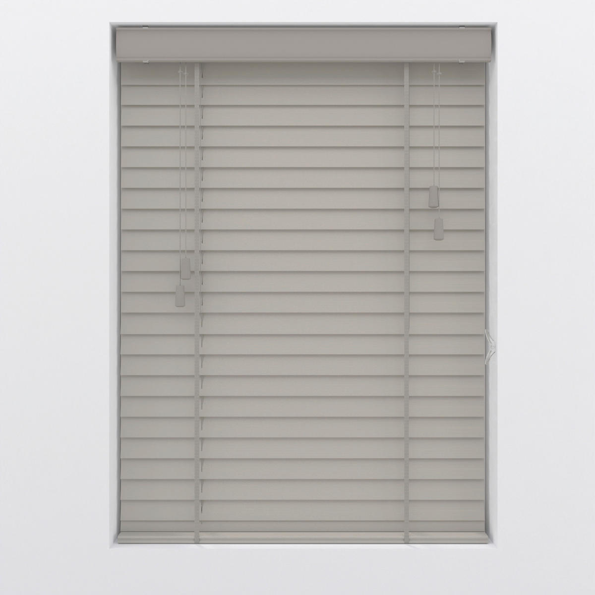 JALOUSIE  halbtransparent  100/240 cm    - Grau, Natur, Holz (100/240cm)