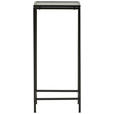 BEISTELLTISCH 30/30/70 cm Schwarz rechteckig  - Schwarz, Basics, Glas/Metall (30/30/70cm) - Xora