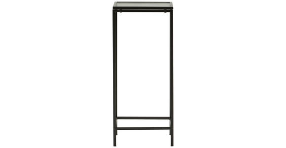 BEISTELLTISCH 30/30/70 cm Schwarz rechteckig - Schwarz, Basics, Glas/Metall (30/30/70cm) - Xora