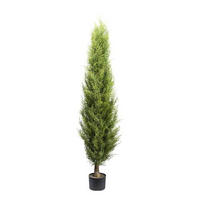 KUNSTPFLANZE Thuja 150 cm  - Schwarz/Braun, Basics, Kunststoff (150cm)