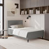 BOXBETT 90/200 cm  in Graphitfarben  - Graphitfarben/Schwarz, KONVENTIONELL, Textil (90/200cm) - P & B