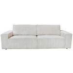 3-SITZER-SOFA Cord Naturfarben  - Schwarz/Naturfarben, KONVENTIONELL, Kunststoff/Textil (248/76/95cm) - Carryhome