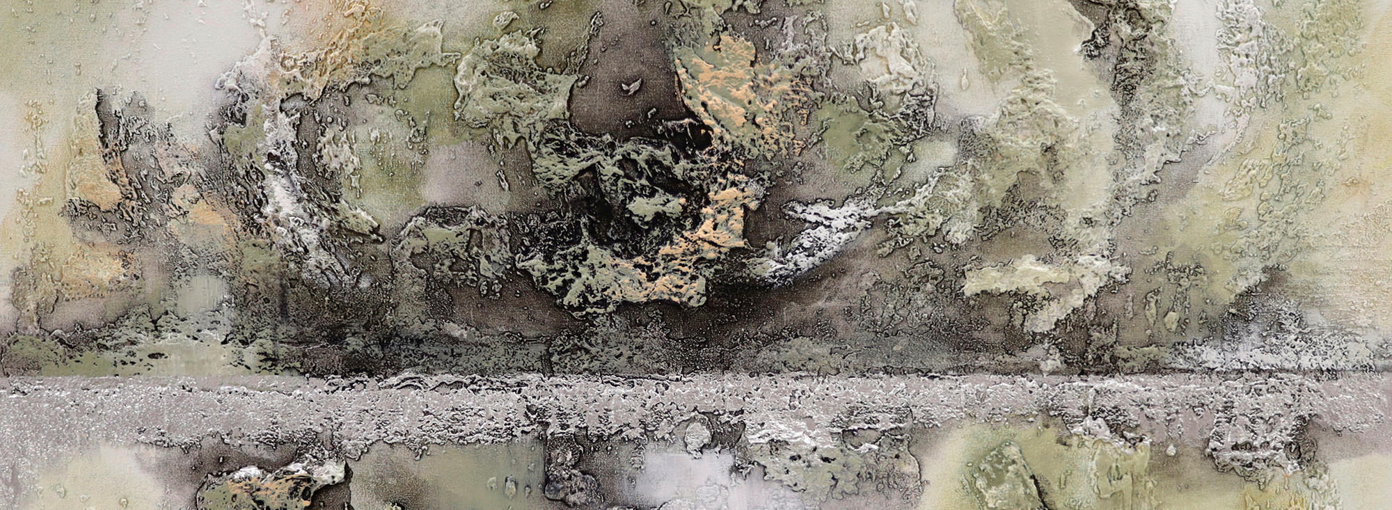 ÖLGEMÄLDE 150/55 cm  - Multicolor, Design, Holzwerkstoff/Textil (150/55cm) - Monee