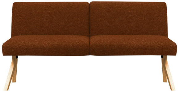 SITZBANK 160/85/69 cm  in Haselnussfarben  - Eichefarben/Haselnussfarben, KONVENTIONELL, Holz/Textil (160/85/69cm) - Linea Natura