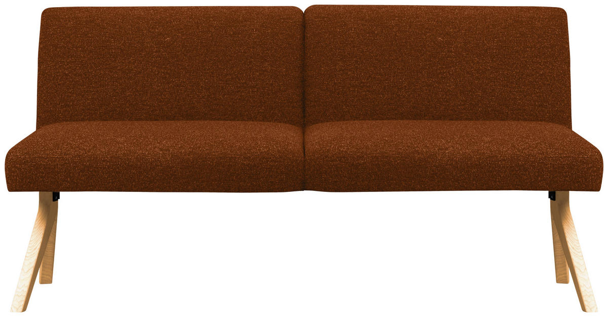 SITZBANK 160/85/69 cm  in Haselnussfarben  - Eichefarben/Haselnussfarben, KONVENTIONELL, Holz/Textil (160/85/69cm) - Linea Natura