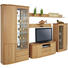 WOHNWAND in Eichefarben - Eichefarben/Alufarben, KONVENTIONELL, Glas/Holz (375/218,7/49,7cm) - Invivus WOHNWAND in Eichefarben - Eichefarben/Alufarben, KONVENTIONELL, Glas/Holz (375/218,7/49,7cm) - Invivus
