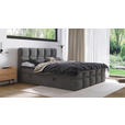 BOXBETT 180/200 cm  in Dunkelgrau  - Dunkelgrau, Design, Kunststoff/Textil (180/200cm) - Xora