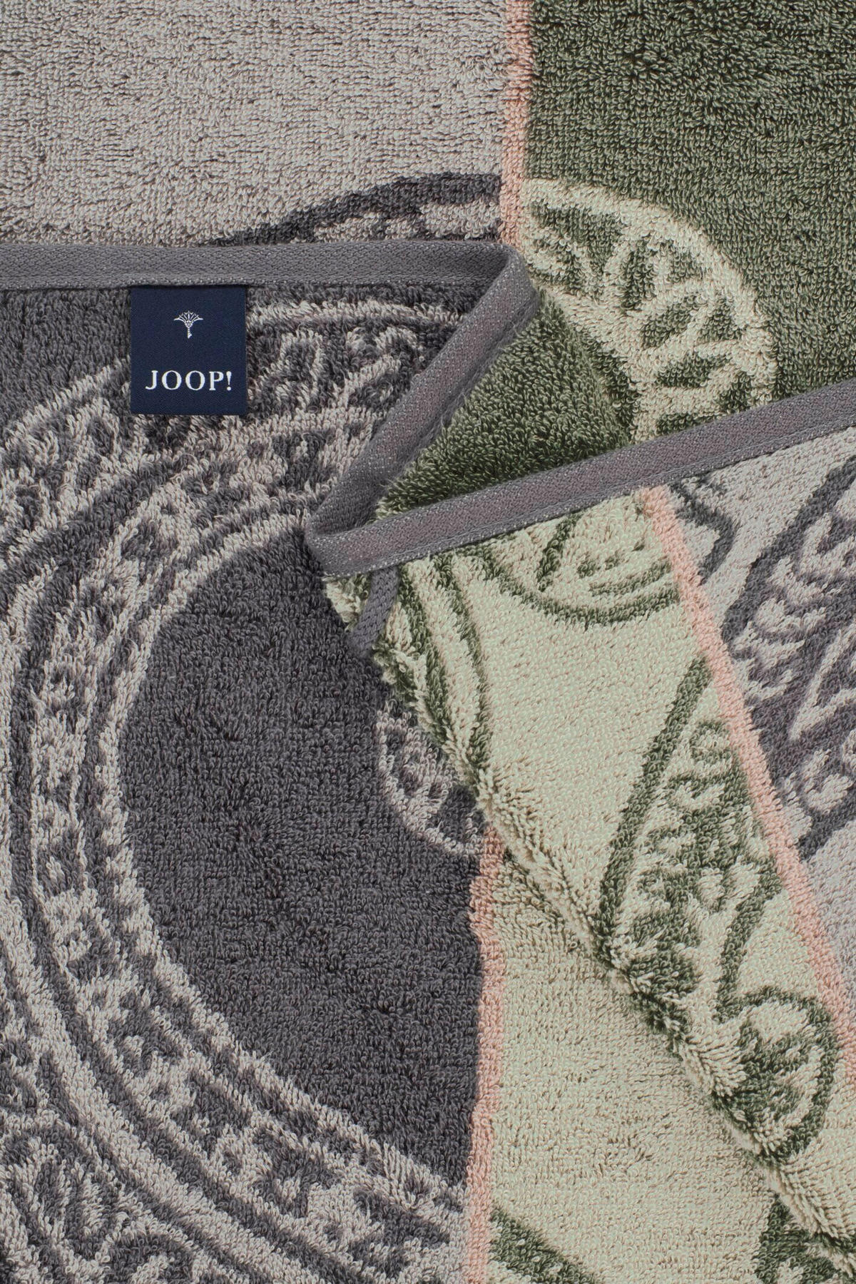 DUSCHTUCH Contour Paisley 80/150 cm  - Dunkelgrau/Hellgrau, Design, Textil (80/150cm) - Joop!