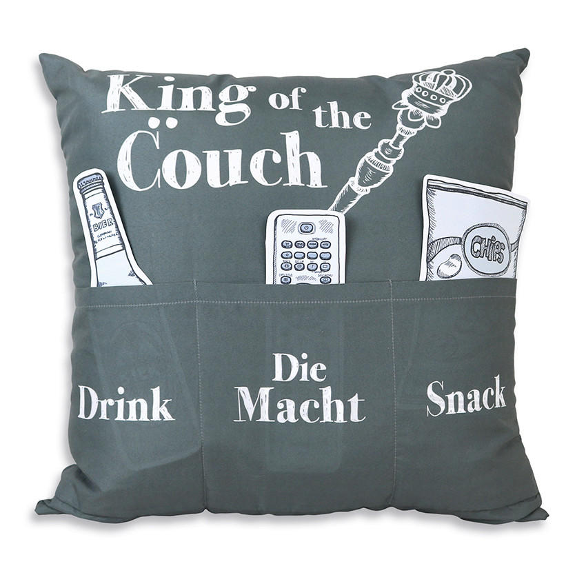 ZIERKISSEN   43/43/15 cm  - Hellgrau, Basics, Textil (43/43/15cm)