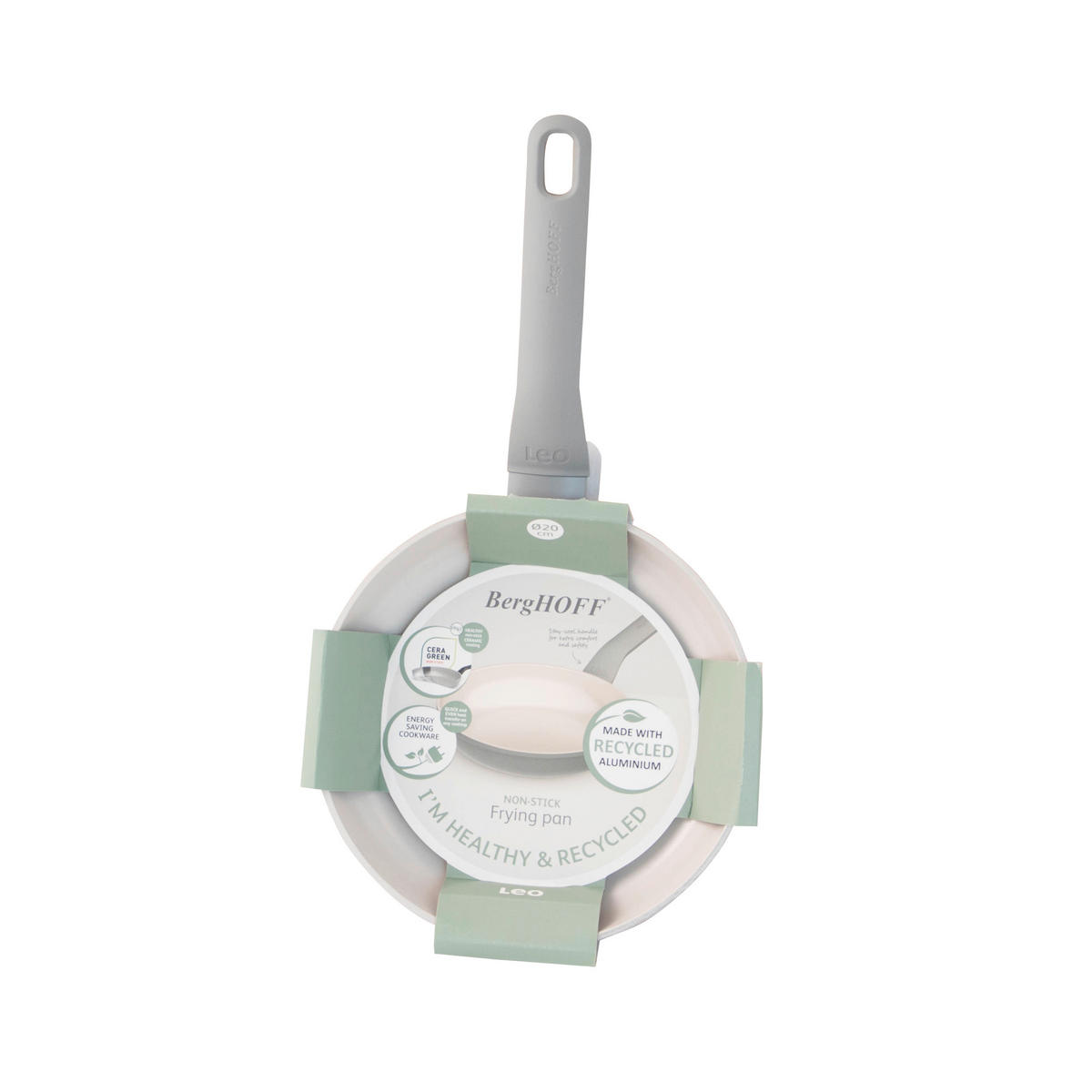 BRATPFANNE LEO  - Hellgrau, Basics, Metall (20/4cm) - BergHOFF