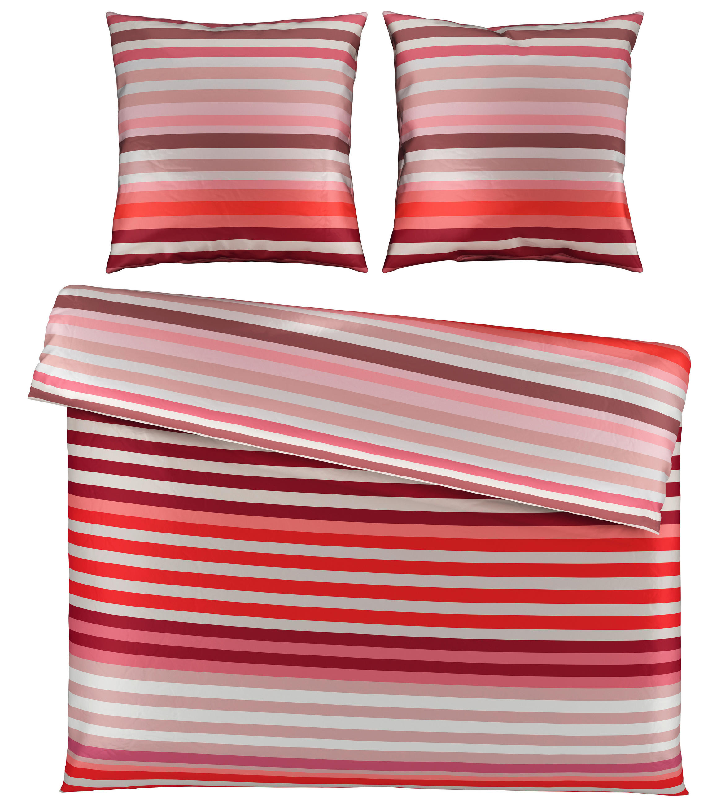 POVLEČENÍ, satén, červená, 200/200 cm - červená, Basics, textil (200/200cm) - Novel