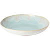 SCHÜSSEL EIVISSA   - Weiß Hochglanz/Hellblau, Basics, Keramik (36/7cm) - Costa Nova