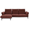 ECKSOFA in Echtleder Braun  - Schwarz/Braun, Natur, Leder (182/277cm) - Valnatura