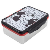 LUNCHBOX - Rot/Schwarz, Basics, Kunststoff/Metall (18/14/6,6cm) - Disney
