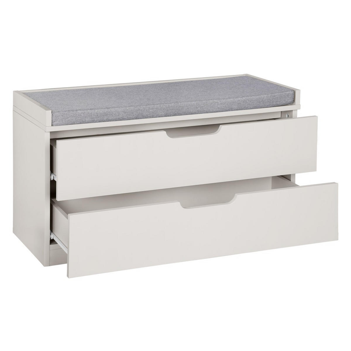 GARDEROBENBANK - Grau, Design, Textil (80/44,5/35,5cm) - MID.YOU