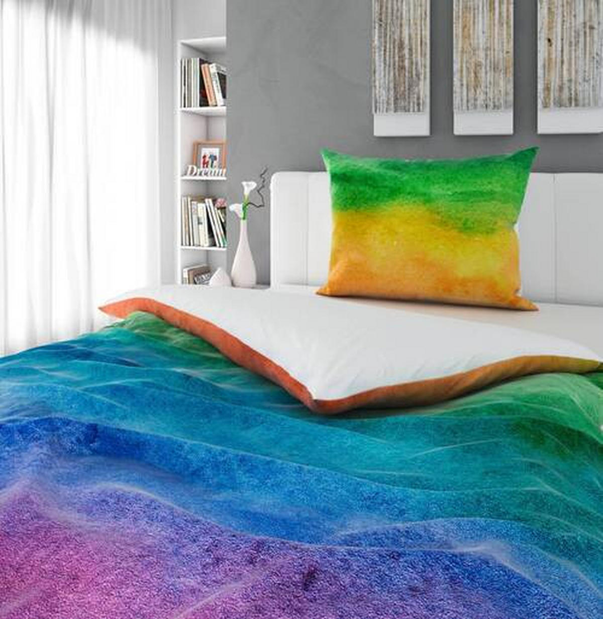 POSTELJINA S DVA LICA 140/200 cm  RAINBOW  - višebojno, Konvencionalno, tekstil (140/200cm) - Esposa