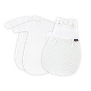 BABYSCHLAFSACKSET Liebmich - Weiß/Mintgrün, Basics, Textil (82cm) - Träumeland