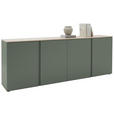 SIDEBOARD  in 240,1/89/43 cm  - Eichefarben/Schwarz, Design, Holzwerkstoff/Kunststoff (240,1/89/43cm) - Voleo