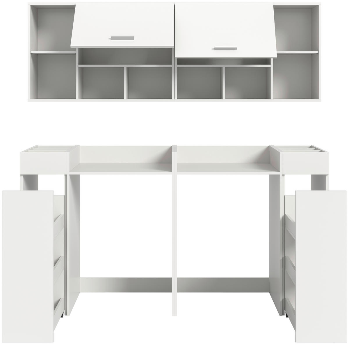 HAUSWIRTSCHAFTSRAUM 190/195/60 cm  in Weiß  - Weiß, Basics, Holzwerkstoff (190/195/60cm) - MID.YOU