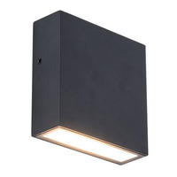 AUßENWANDLEUCHTE 11/11/3,8 cm   - Schwarz, Basics, Metall (11/11/3,8cm)