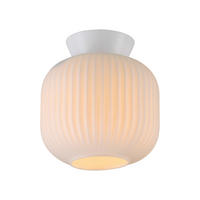 LED-DECKENLEUCHTE SW NAMI 20/20/22 cm   - Weiß, KONVENTIONELL, Glas/Kunststoff (20/20/22cm) - Schöner Wohnen