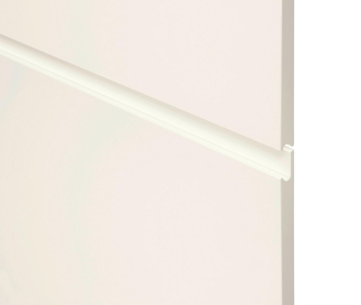 EINBAUKÜCHE ALPHA LACK  - Weiß/Grau, Design, Holzwerkstoff - Nolte Küchen