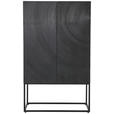 HIGHBOARD 90/150/45 cm  - Schwarz, LIFESTYLE, Holz/Metall (90/150/45cm) - Ambia Home