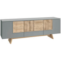 NÍZKA KOMODA, divoký dub, sivá, 192/68/45 cm - divoký dub/sivá, Design, drevo (192/68/45cm) - Voglauer