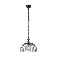 Lustră  - arămiu/negru, Basics, metal (25/25/80cm)