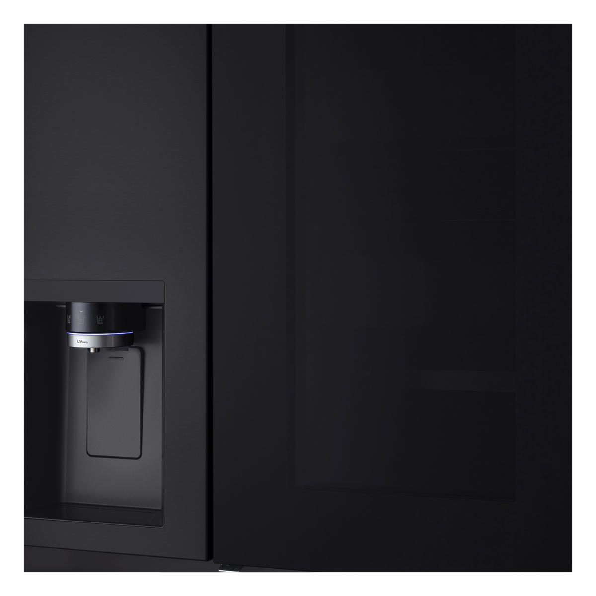 SIDE-BY-SIDE 91.3/179/73.5 cm GSXE90EVDD  - Schwarz, Basics, Glas/Kunststoff (91.3/179/73.5cm) - LG
