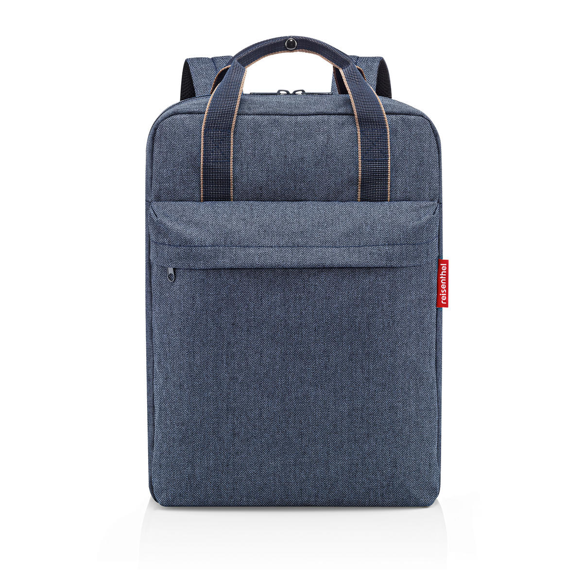 RUCKSACK Allday backpack M herringbone dark blue  - Dunkelblau, Basics, Textil (30/39/13cm) - Reisenthel