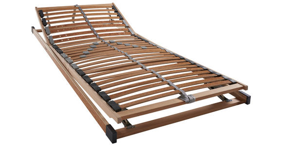 LATTENROST 80/200 cm Kopfteil, Fußteil, Mittelzone verstellbar, Birke  - Birkefarben/Ahornfarben, Basics, Holz (80/200cm) - Sleeptex