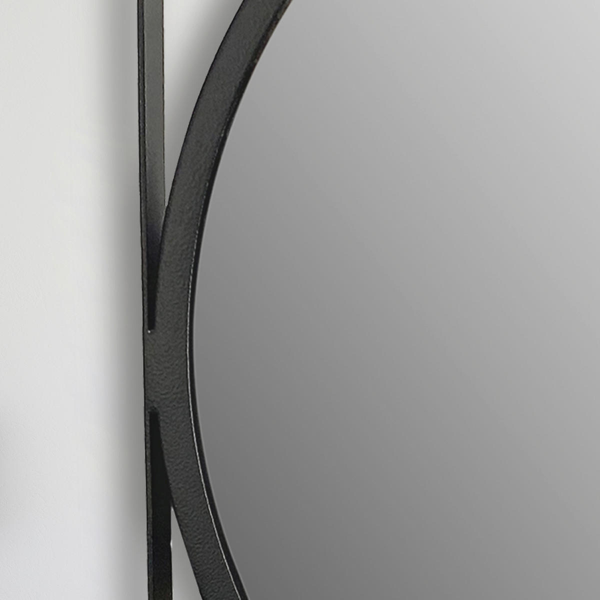 WANDSPIEGEL 54/54/2,5 cm  - Schwarz, Design, Glas/Metall (54/54/2,5cm) - MID.YOU