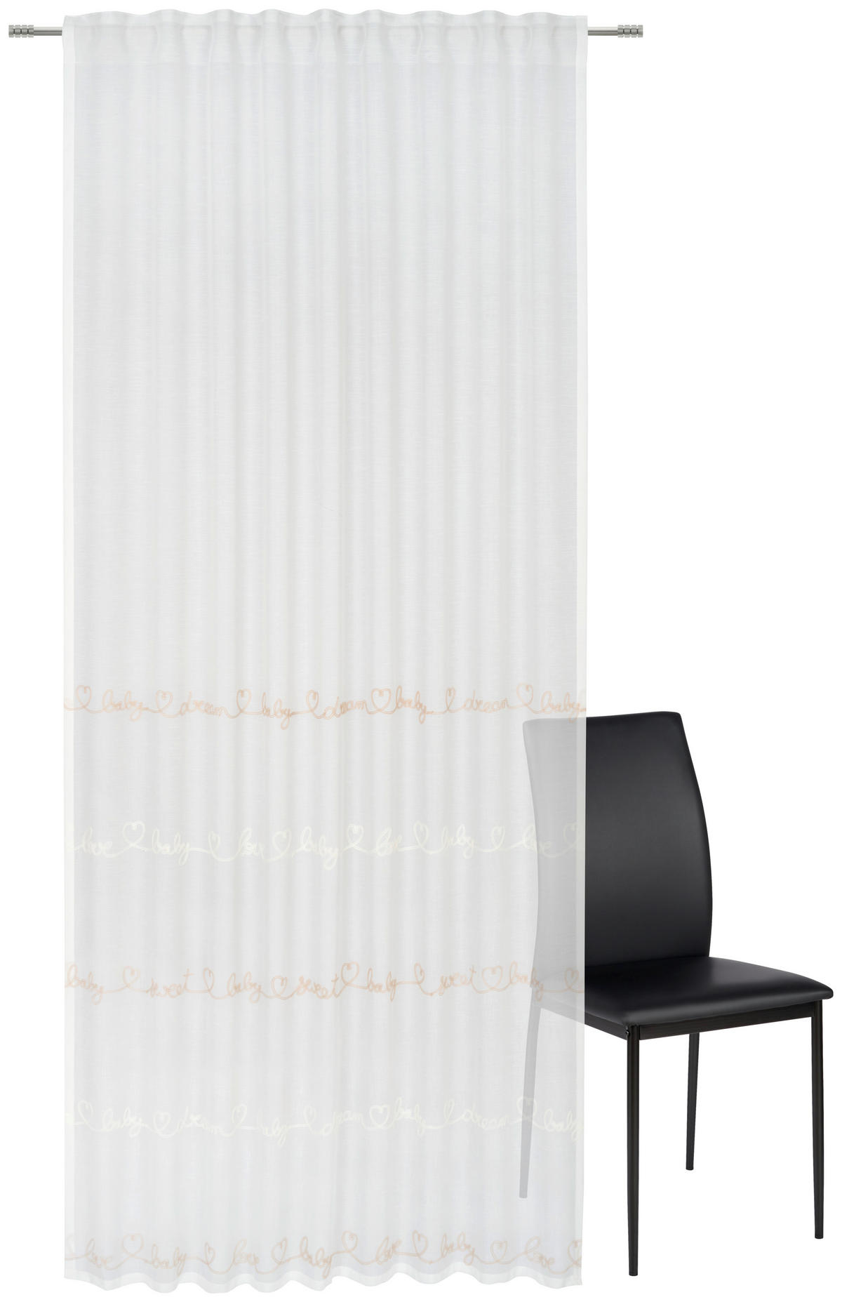 GYEREKFÜGGÖNY áttetsző  - ekrü, Basics, textil (140/245cm) - Ben'n'jen