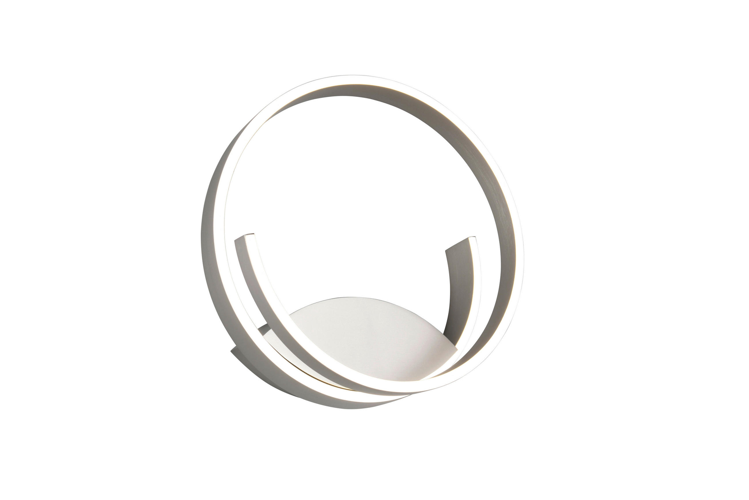 LED-WANDLEUCHTE 35/10 cm    - Nickelfarben, Design, Metall (35/10cm) - Cinque