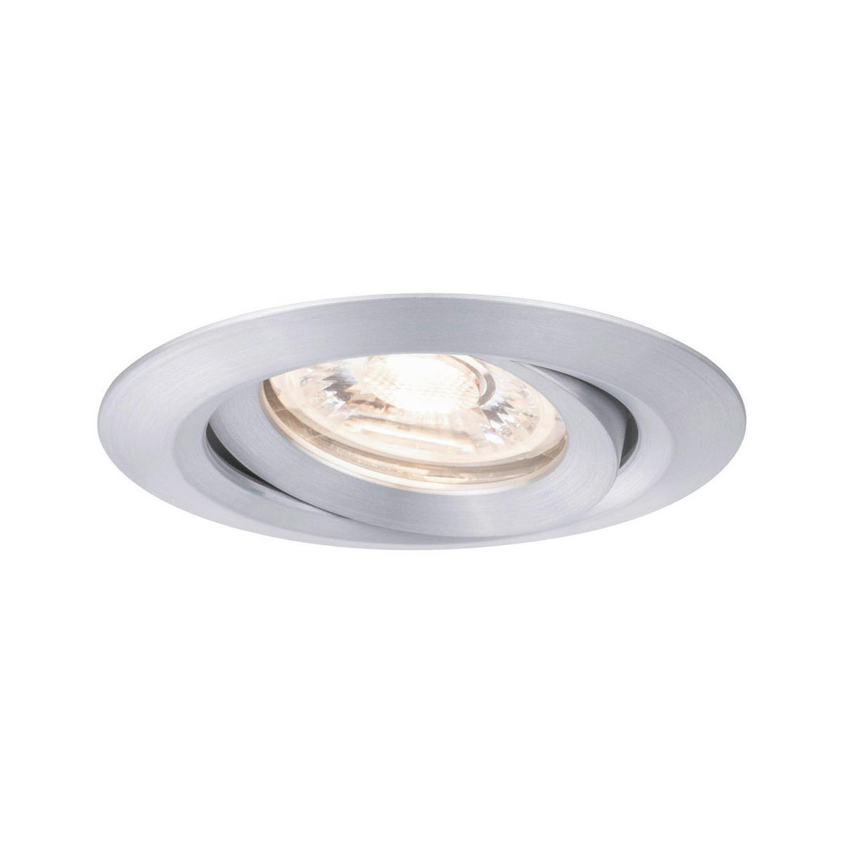 LED-EINBAUSPOT 6,6 cm  - Alufarben, Design, Metall (6,6cm) - Paulmann