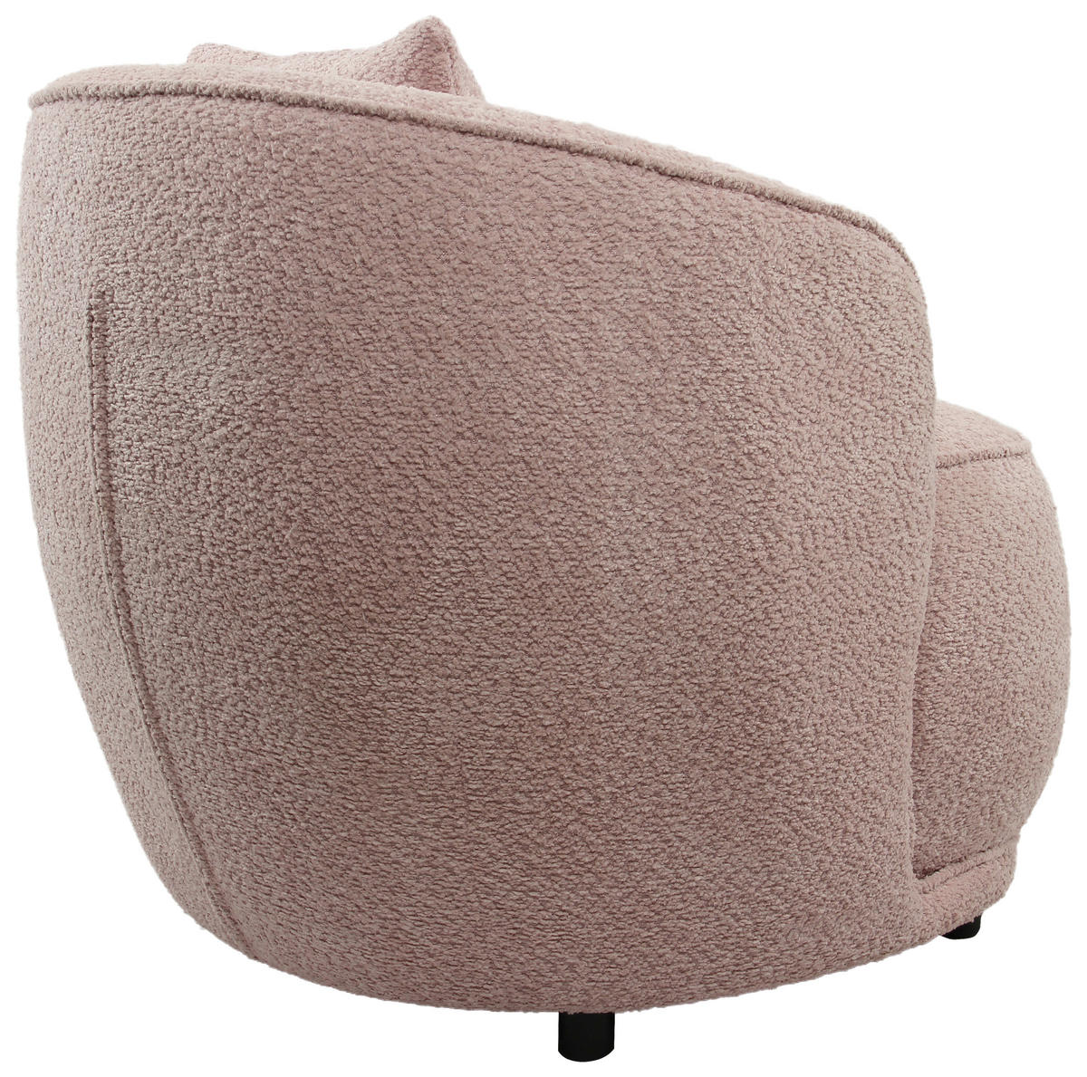 SESSEL in Bouclé Rosa  - Rosa, MODERN, Textil/Metall (76/83/74cm) - Livetastic