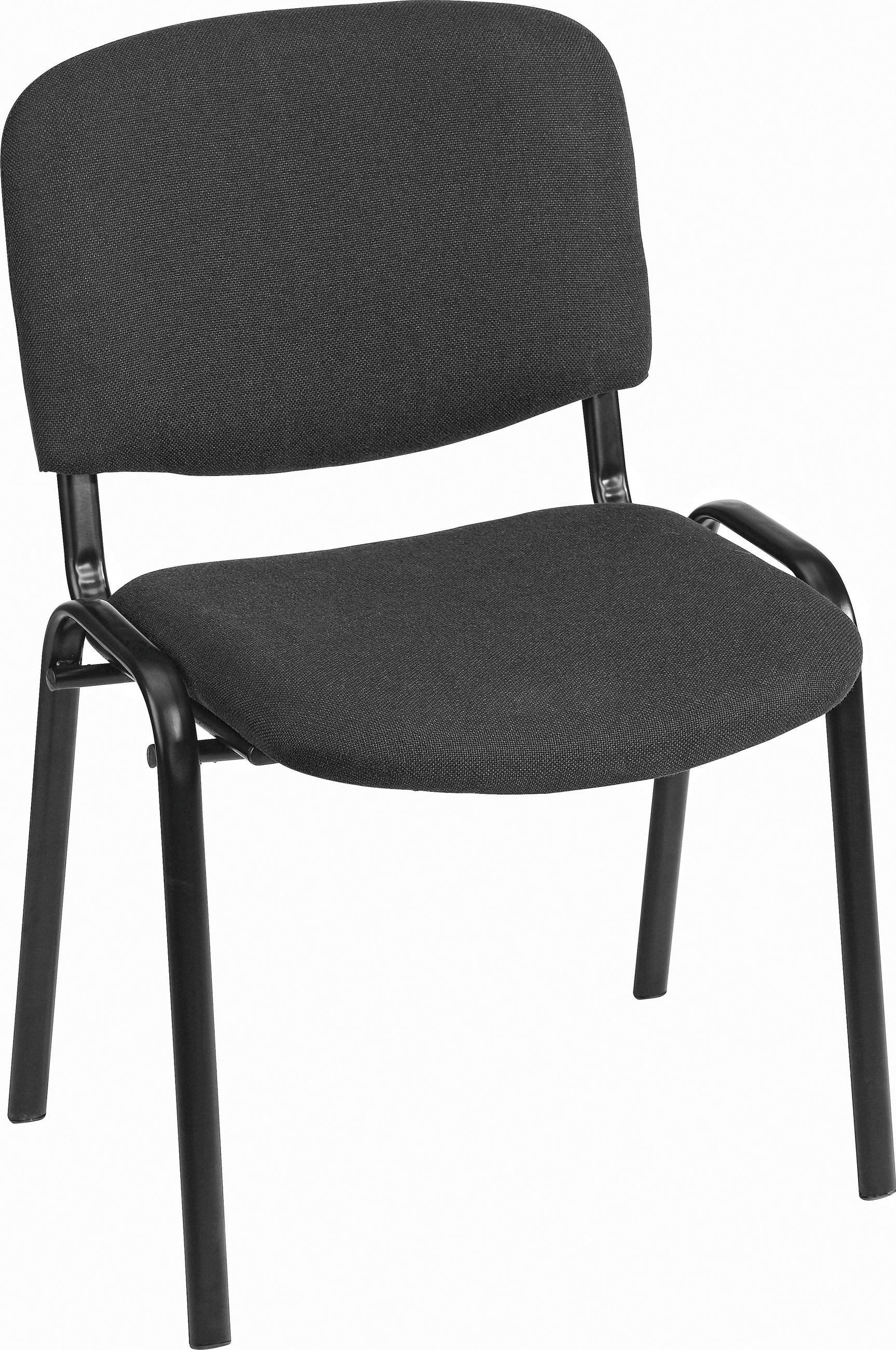 STOLICA ZA POSETIOCE  crna  drvo, metal, plastika, tekstil  - crna, Dizajnerski, drvo/metal (53/60/82cm) - Boxxx