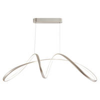 LED-HÄNGELEUCHTE 92/29/120 cm   - Silberfarben, Design, Metall (92/29/120cm)