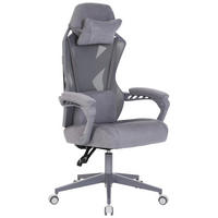GAMINGSTUHL Dunkelgrau Textil, Metall, Kunststoff   - Dunkelgrau, MODERN, Kunststoff/Textil (64/117-129/63cm) - MID.YOU