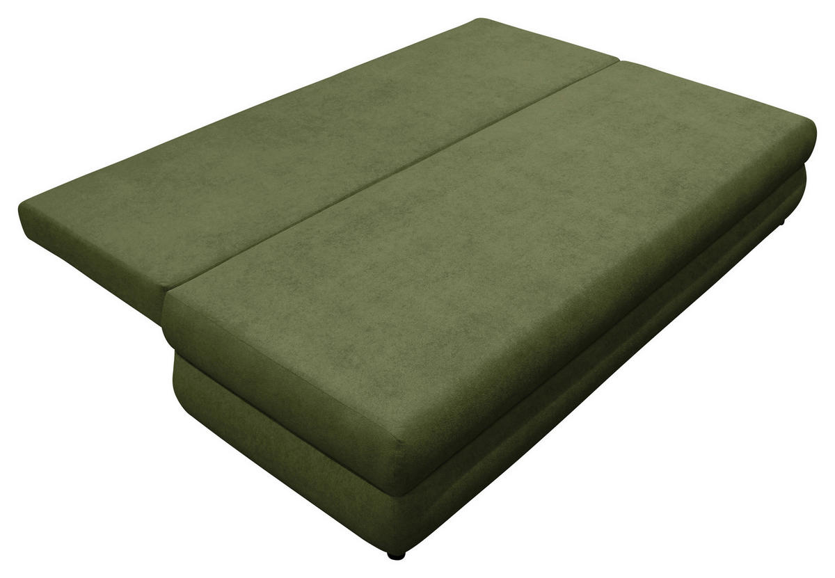SCHLAFSOFA MELA in Chenille, Webstoff  - Schwarz, Design, Kunststoff/Textil (206/87/88cm) - P & B
